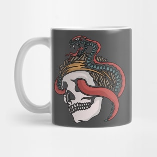 Snake and skull Mug